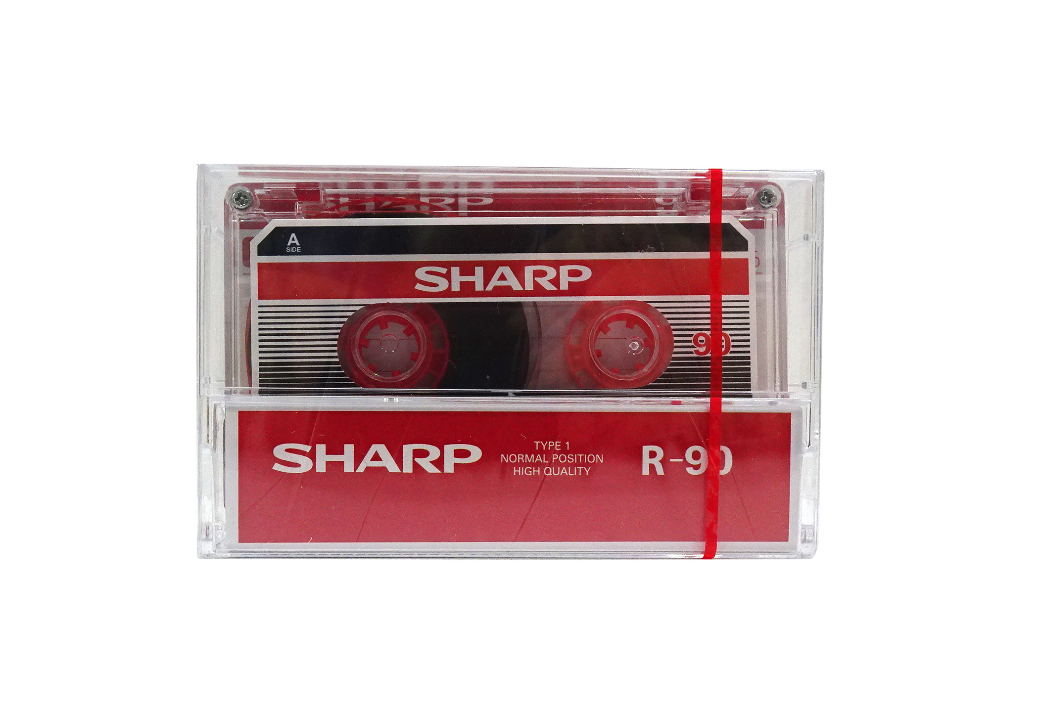 Аудиокассета SHARP R-90 прозрачная в прозрачной запечатке