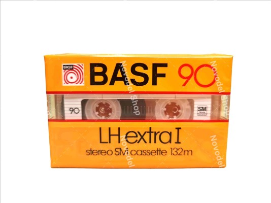 Аудиокассета BASF LH extra I 90 жёлтая