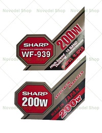 Speaker stickers for SHARP WF-939Z(BK)  tape recorders