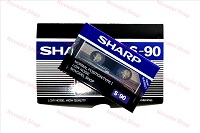 Cassettes audio &quot;SHARP S-90&quot; dans des boîtes