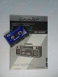 Manual + casete de demostración para grabadora &quot;SHARP WF-939ZP(BK)&quot;
