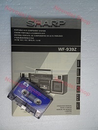 Manual + casete de demostración para grabadora &quot;SHARP WF-939Z(BK)&quot;