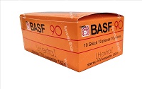 Boxes for audio cassettes BASF