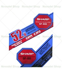 Pegatinas para altavoces para grabadoras &quot;SHARP GF-800&quot; azul
