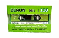 Neongrüne Audiokassetten DENON DN1/110