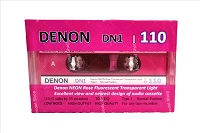 Audio cassettes DENON DN1/110 Fluorescent Neon