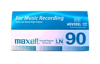 Cajas para casetes de audio &quot;Maxell LN90 For Music Recording&quot;