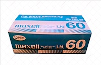 Cajas para casetes de audio &quot;Maxell LN60 For Music Recording&quot;