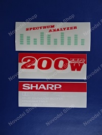 Aufkleber für Kassettenhalter „SHARP WF-940“