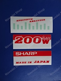 Aufkleber für Kassettenhalter „SHARP WF-939Z(BK)“